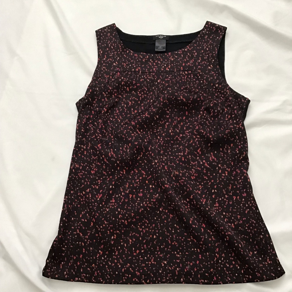 Ann Taylor Black Sleeveless Shell Top